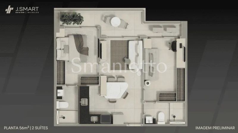 J.Smart Design Meireles - Apartamento à venda no Meireles