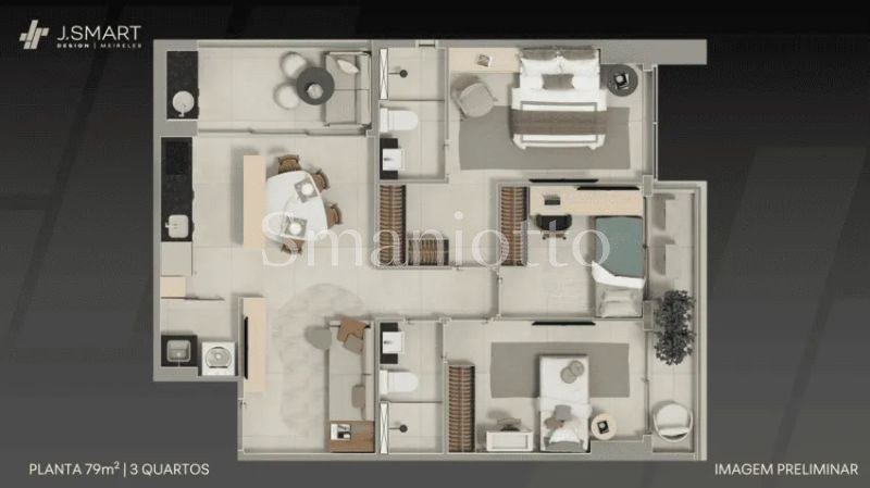 J.Smart Design Meireles - Apartamento à venda no Meireles